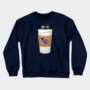 Swarley's Coffee Cup w/ Blue French Horn- How I Met Your Mother Crewneck Sweatshirt